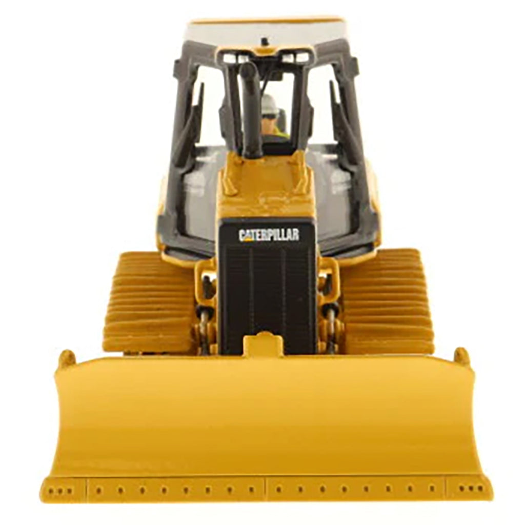 Model of a Caterpillar D5K2 LGP Track-Type Dozer with Rear Ripper on a White Background