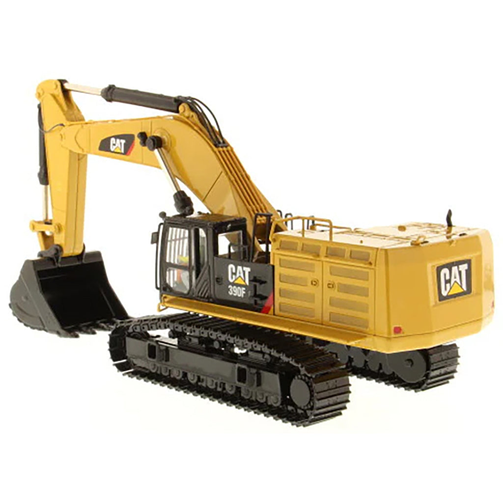 Model of a Caterpillar 390F L Hydraulic Excavator on a White Background