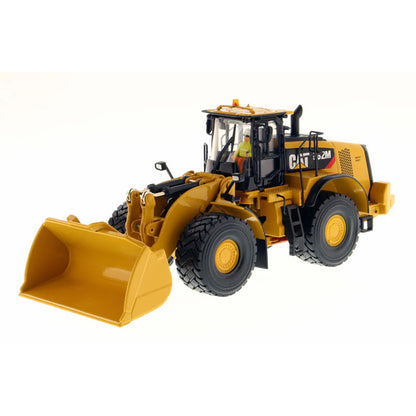 Model of a Caterpillar 982M Wheel Loader on a White Background