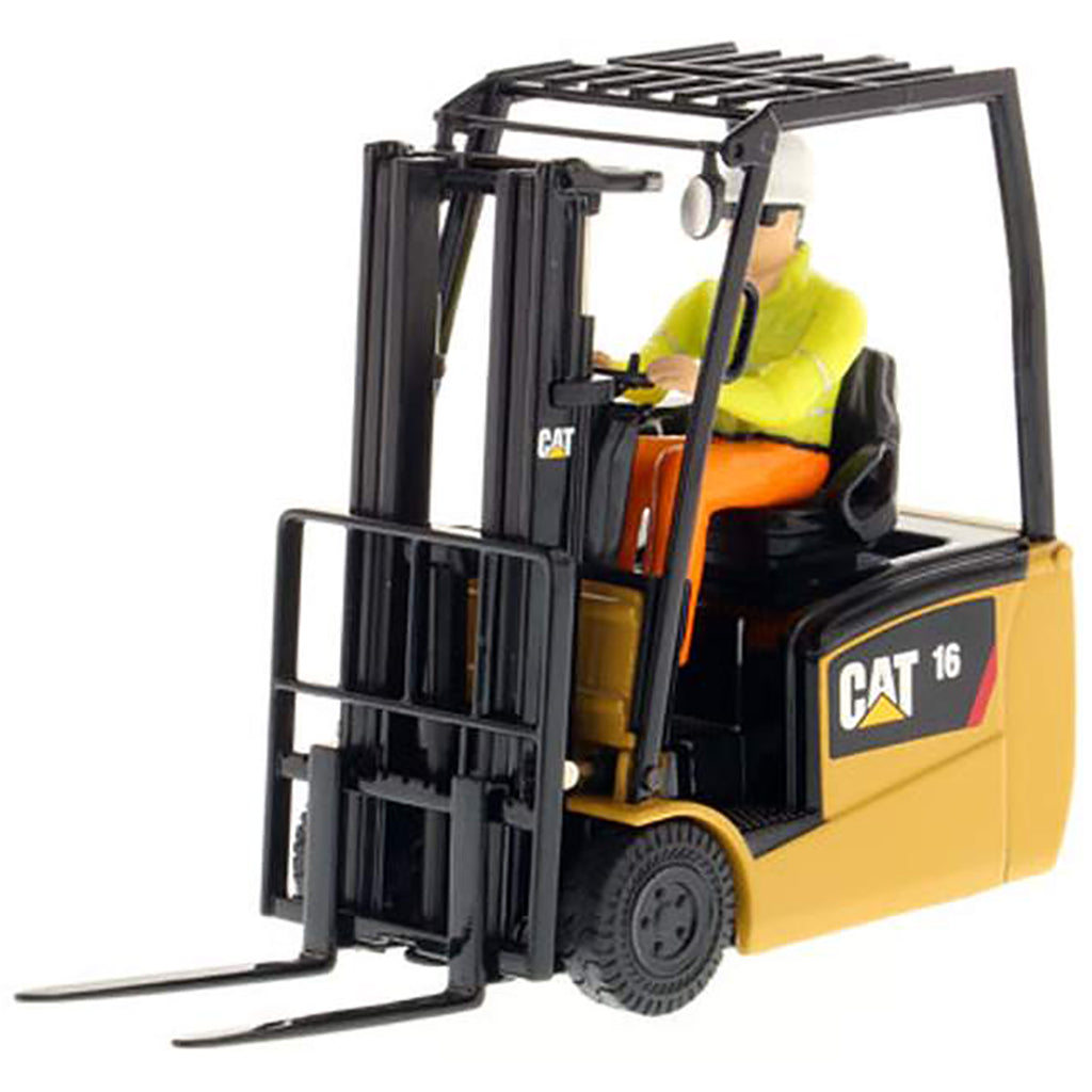 Model of a Caterpillar EP16(C)PN(T) Lift Truck on a White Background