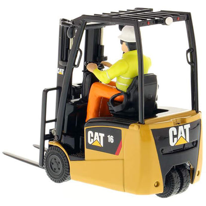 Model of a Caterpillar EP16(C)PN(T) Lift Truck on a White Background