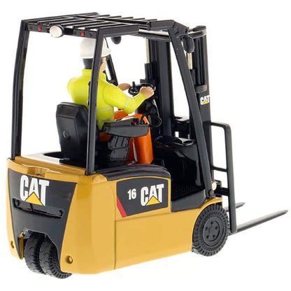 Model of a Caterpillar EP16(C)PN(T) Lift Truck on a White Background