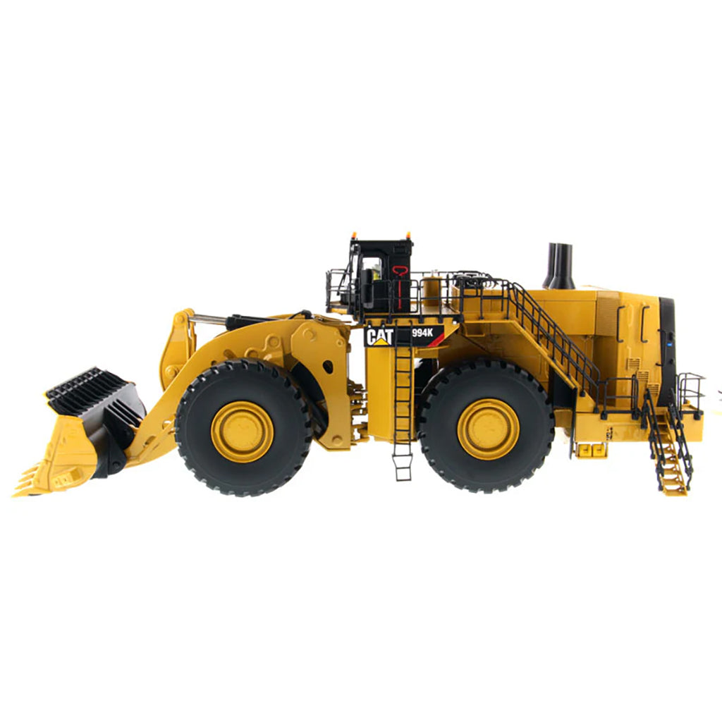 Model of a Caterpillar 994K Wheel Loader - Rock Configuration on a White Background
