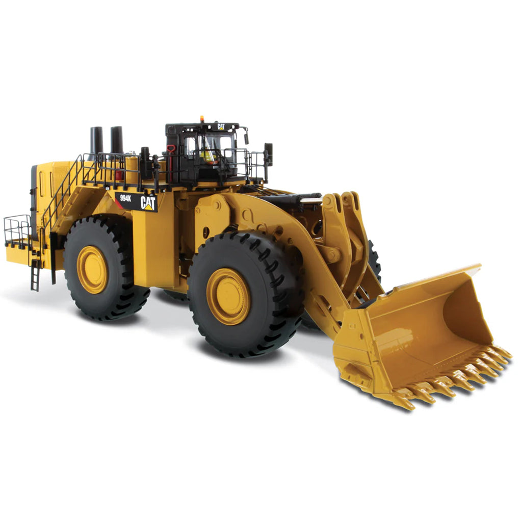 Model of a Caterpillar 994K Wheel Loader - Rock Configuration on a White Background