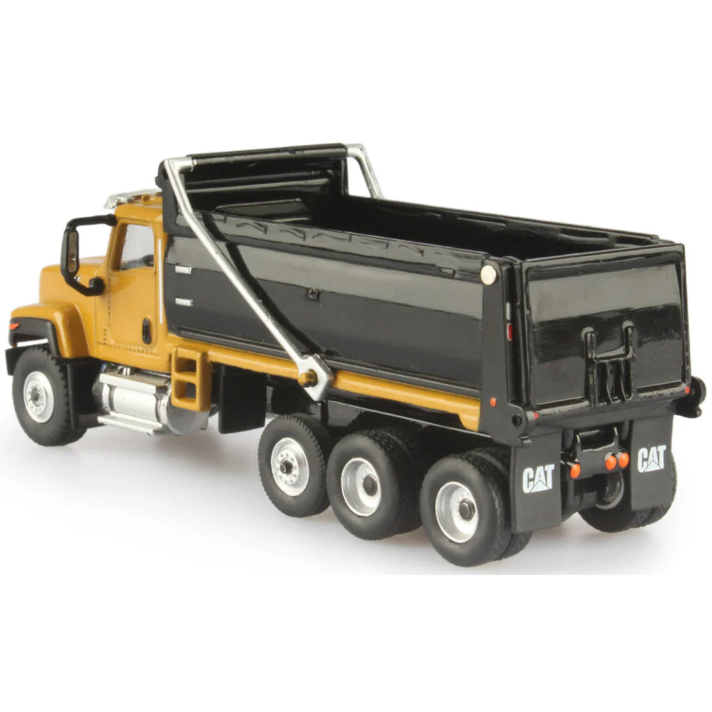 Model of a CAT dump truck on a white background