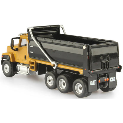 Model of a CAT dump truck on a white background