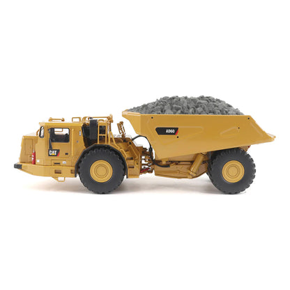 Model of a Caterpillar AD60 Underground Articulated Dump Truck on a White Background