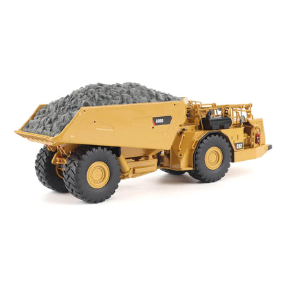 Model of a Caterpillar AD60 Underground Articulated Dump Truck on a White Background