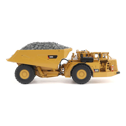 Model of a Caterpillar AD60 Underground Articulated Dump Truck on a White Background