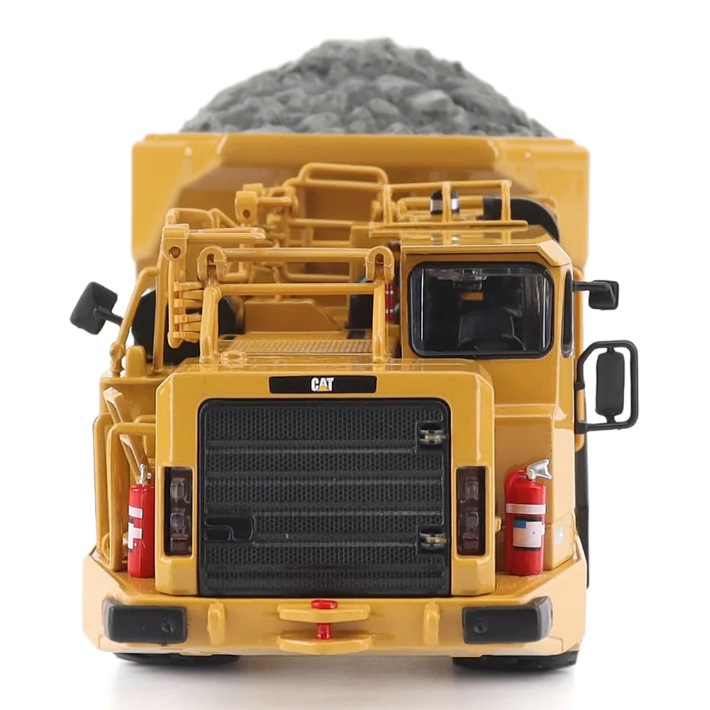 Model of a Caterpillar AD60 Underground Articulated Dump Truck on a White Background