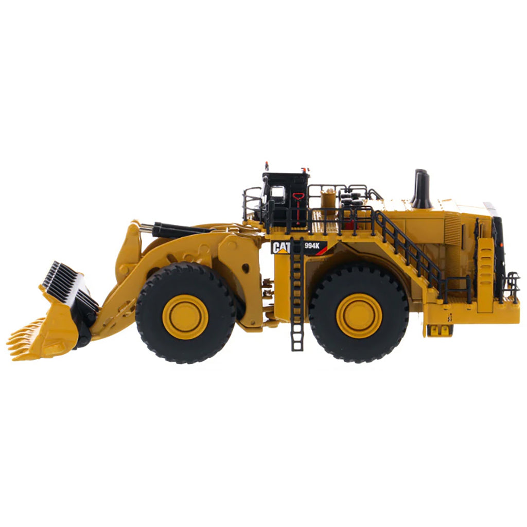 Model of a Caterpillar 994K Wheel Loader on a White Background