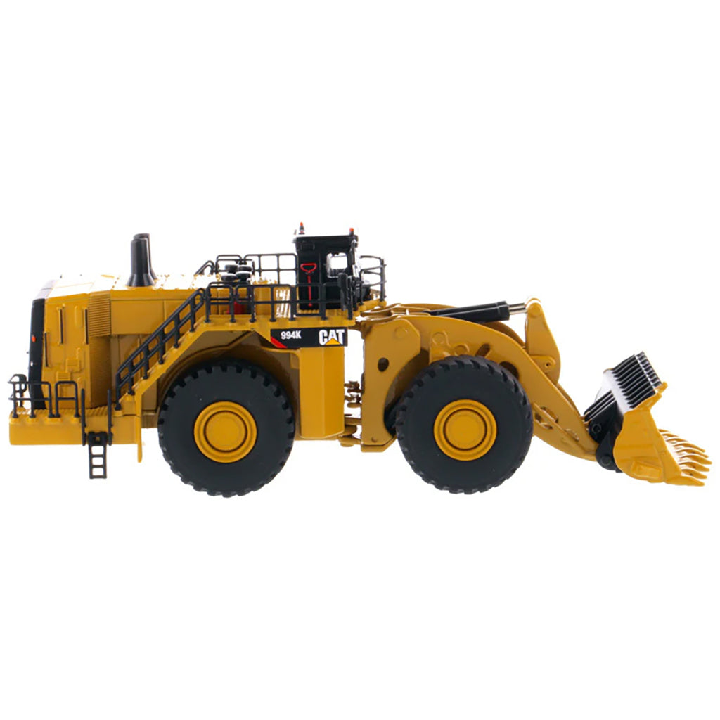 Model of a Caterpillar 994K Wheel Loader on a White Background