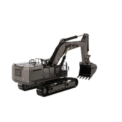 A metallic dark gray CAT excavator model shown at a three-quarter angle on a clean white background.