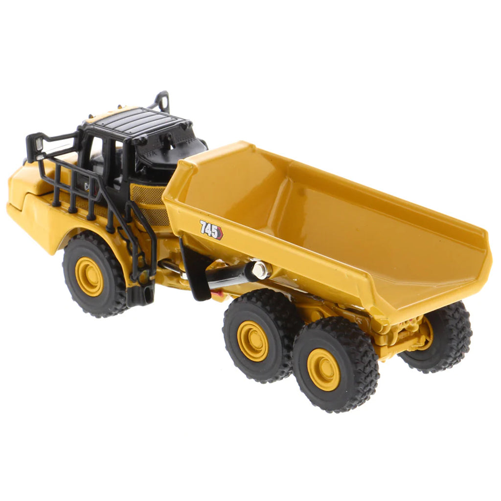 Model of a Caterpillar 745 Articulated Dump Truck on a White Background
