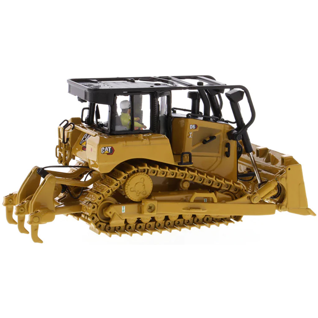 Model of a Caterpillar D6 XW SU Track Type Dozer on a White Background