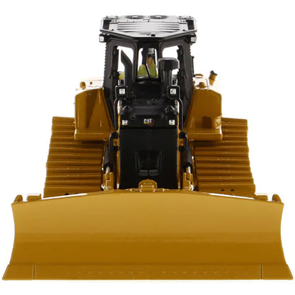 Model of a Caterpillar D6 XE LGP VPAT Track-Type Dozer with Hitch on a White Background