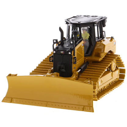 Model of a Caterpillar D6 XE LGP VPAT Track-Type Dozer with Hitch on a White Background