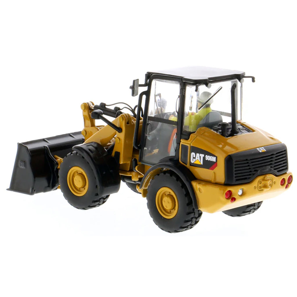 Model of a Caterpillar 906H Compact Wheel Loader on a White Background