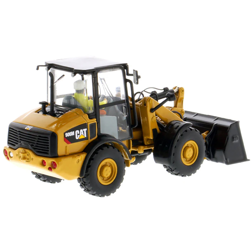 Model of a Caterpillar 906H Compact Wheel Loader on a White Background