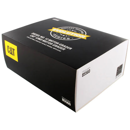 Evolution Series Packaging for the Caterpillar Diesel No. 12 Motor Grader and CAT 12M3 Motor Grader on a White Background
