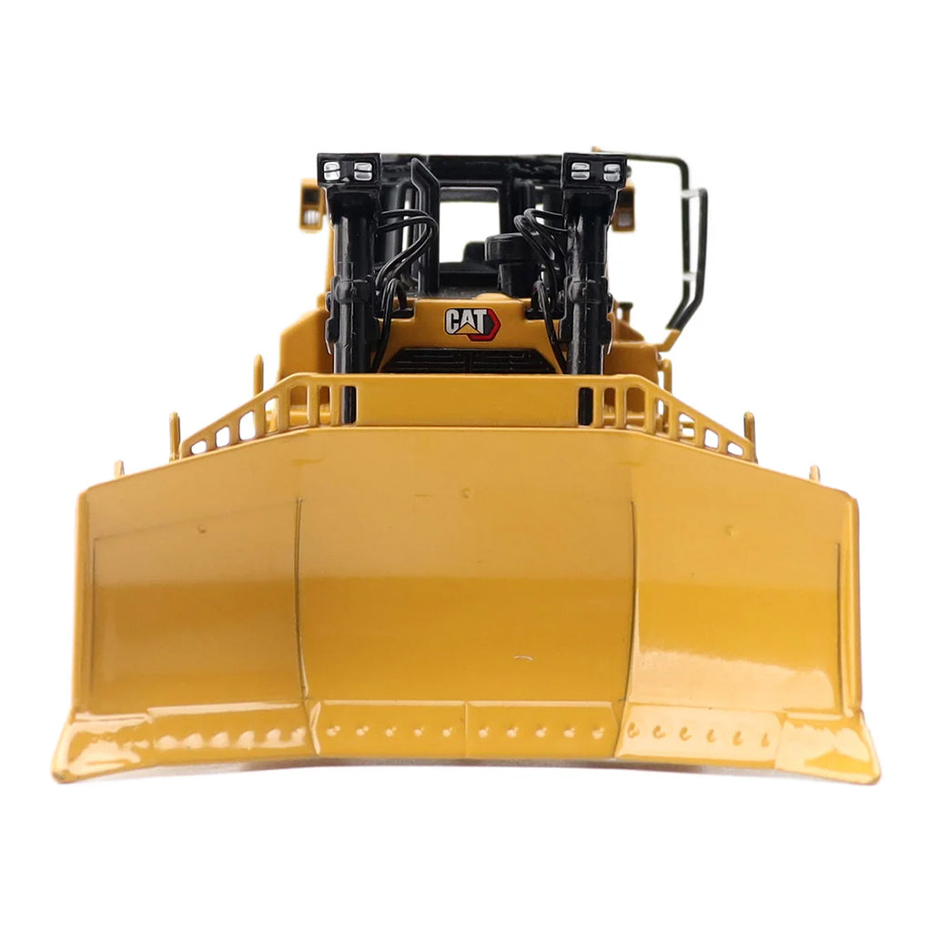 Model of a Caterpillar D8T Track-Type Dozer with Rear Ripper & 8U Blade on a White Background