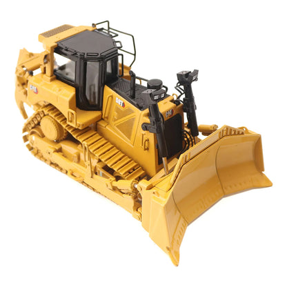 Model of a Caterpillar D8T Track-Type Dozer with Rear Ripper & 8U Blade on a White Background
