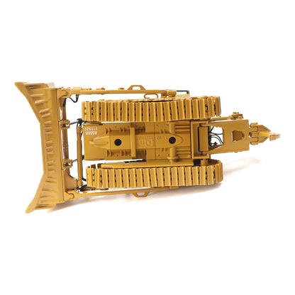 Model of a Caterpillar D8T Track-Type Dozer with Rear Ripper & 8U Blade on a White Background