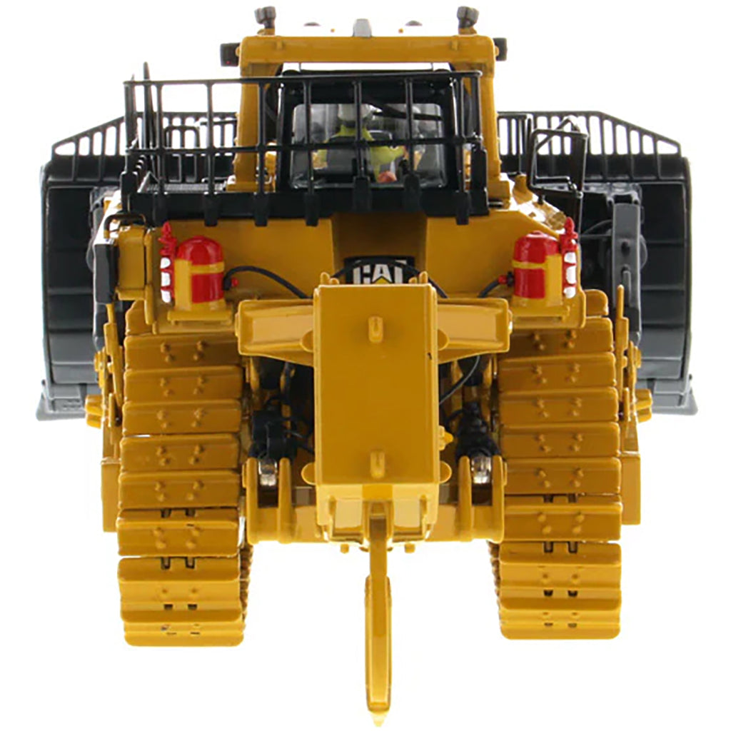 Model of a Caterpillar D11T CD Track-Type Carrydozer with Rear Ripper on a White Background