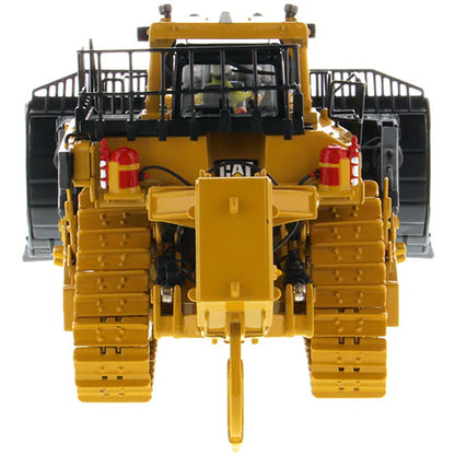 Model of a Caterpillar D11T CD Track-Type Carrydozer with Rear Ripper on a White Background