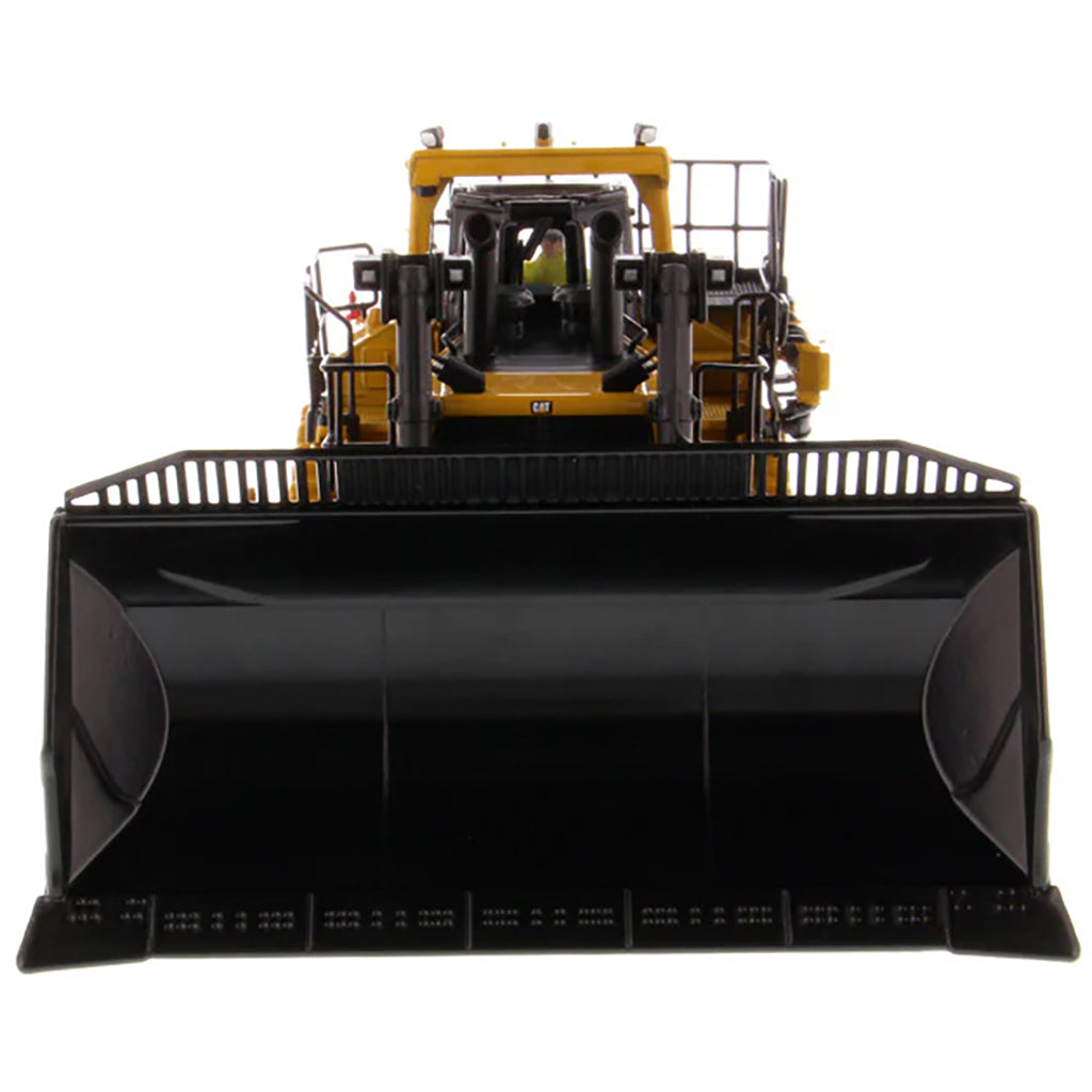 Model of a Caterpillar D11T CD Track-Type Carrydozer with Rear Ripper on a White Background