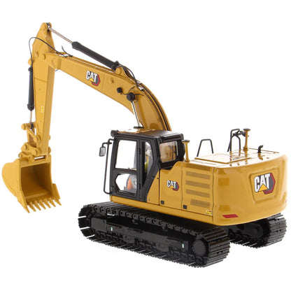 Model of a caterpillar 323 Hydraulic Excavator on a White Background