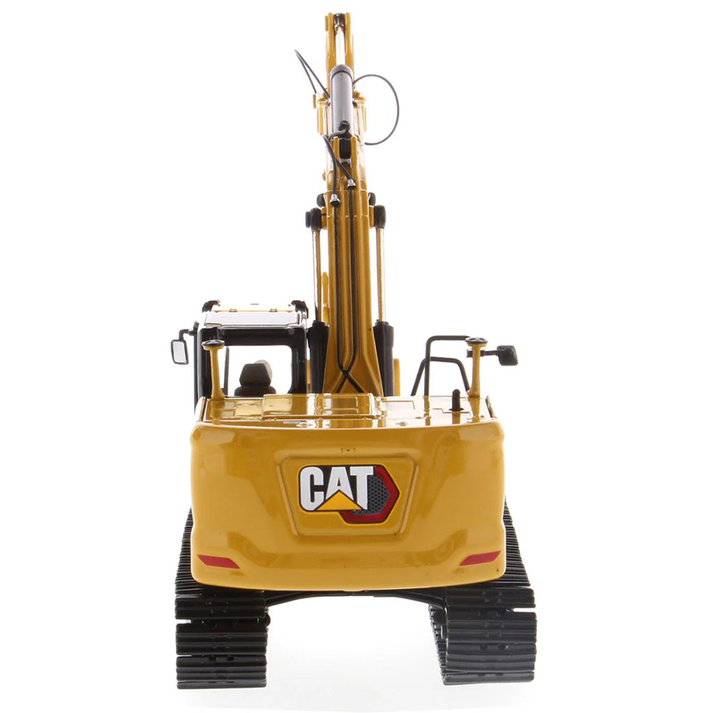 Model of a caterpillar 323 Hydraulic Excavator on a White Background