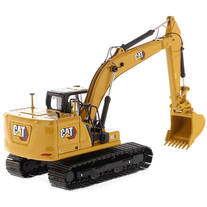 Model of a caterpillar 323 Hydraulic Excavator on a White Background