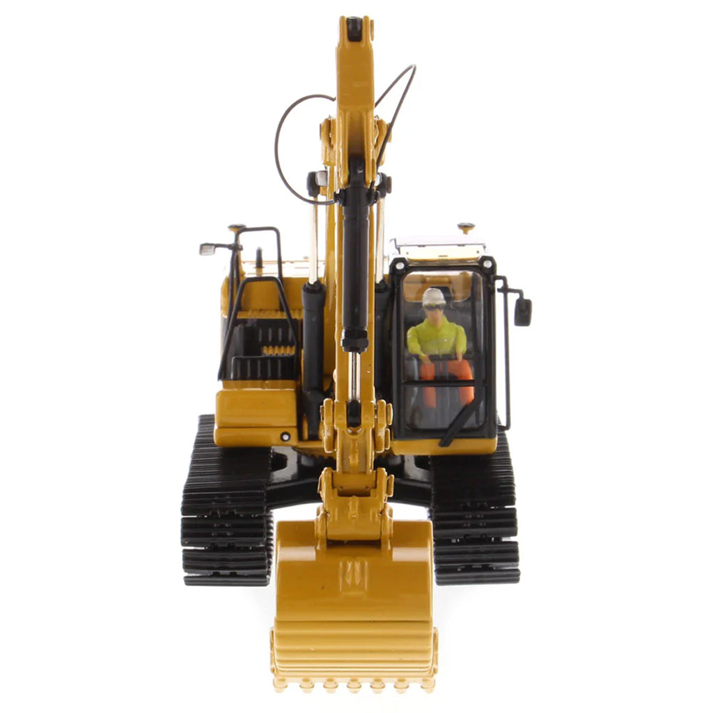 Model of a caterpillar 323 Hydraulic Excavator on a White Background