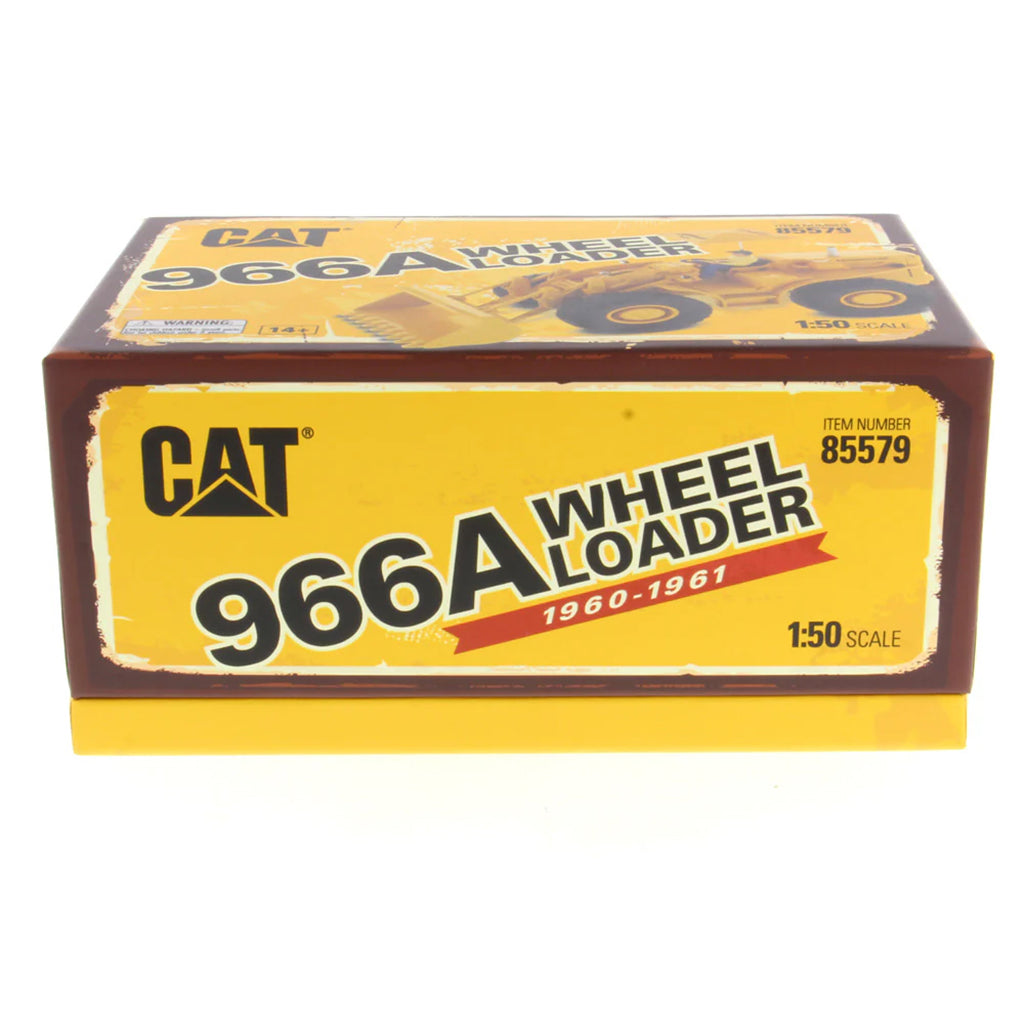 Box for a Caterpillar 966A Wheel Loader model on a white background