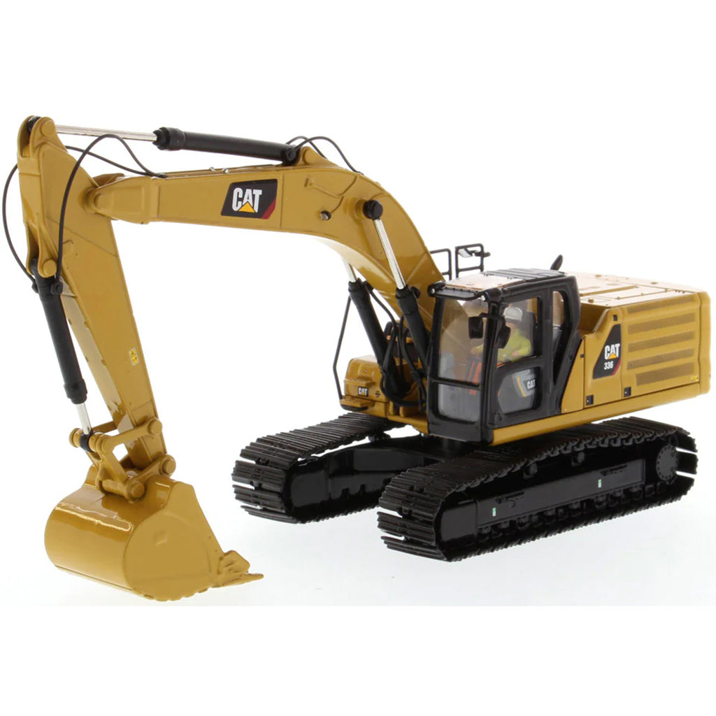 Model of a Next Generation Caterpillar 336 Hydraulic Excavator on a White Background