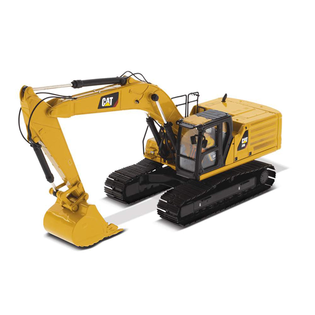 Model of a Next Generation Caterpillar 336 Hydraulic Excavator on a White Background