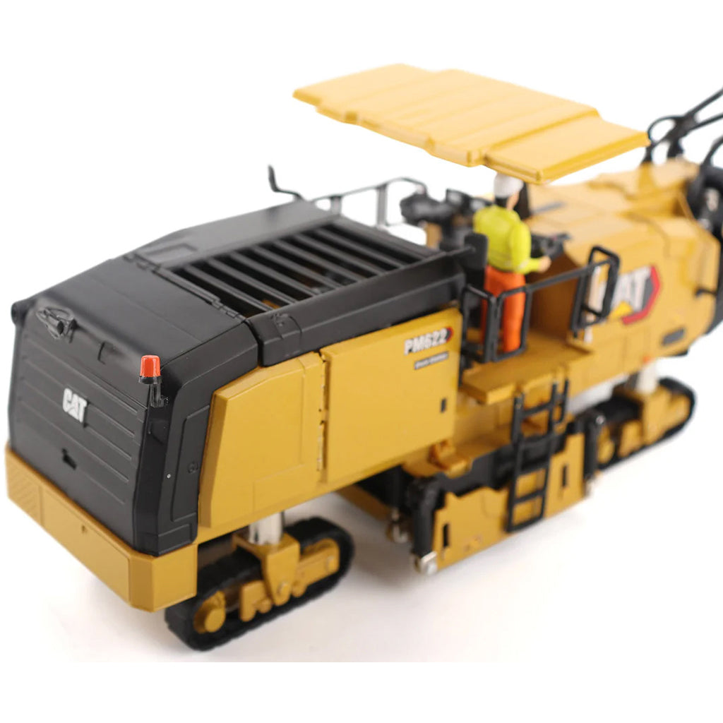 Model of a Caterpillar PM622 Cold Planer on a White Background