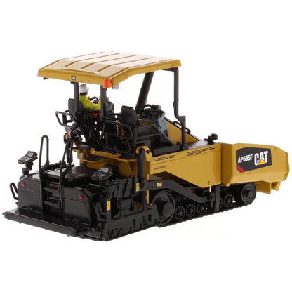 Model of a Caterpillar AP655F Tracked Asphalt Paver on a White Background