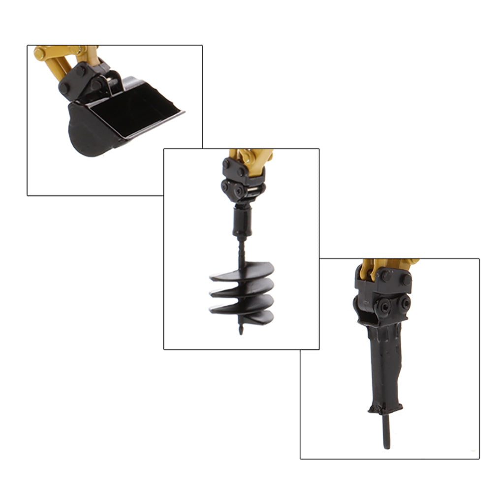 Close-up of a construction tool with attachments on a white background