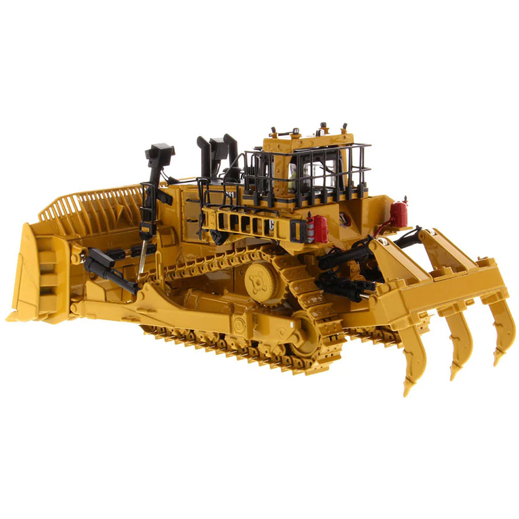Model of a Caterpillar D11 Track-Type Dozer with Rear Ripper - TNK Design on a White Background