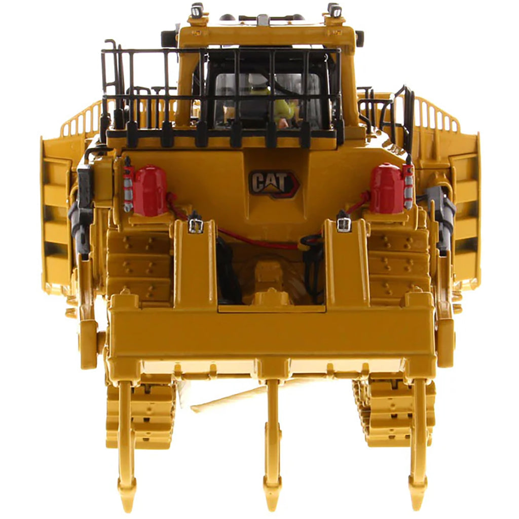 Model of a Caterpillar D11 Track-Type Dozer with Rear Ripper - TNK Design on a White Background