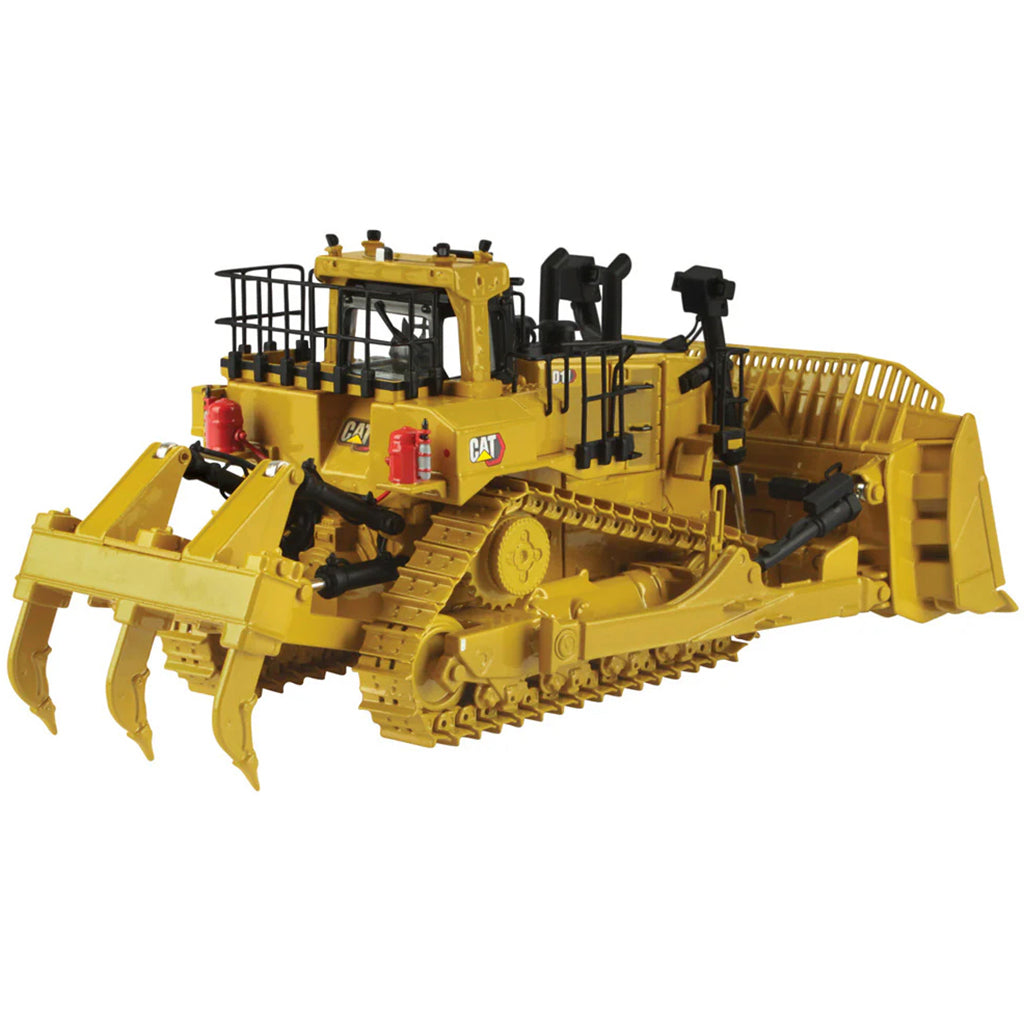 Model of a Caterpillar D11 Track-Type Dozer with Rear Ripper - TNK Design on a White Background