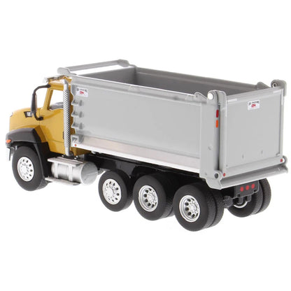 Model dump truck on a white background