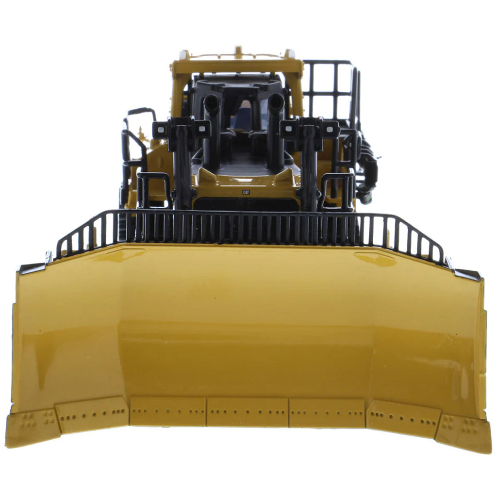 Model of a Caterpillar D11 Track-Type Dozer with Rear Ripper & 2 Blades - JEL Design on a White Background