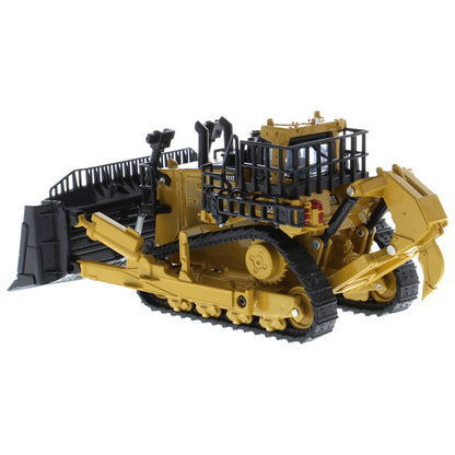Model of a Caterpillar D11 Track-Type Dozer with Rear Ripper & 2 Blades - JEL Design on a White Background