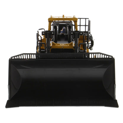 Model of a Caterpillar D11 Track-Type Dozer with Rear Ripper & 2 Blades - JEL Design on a White Background