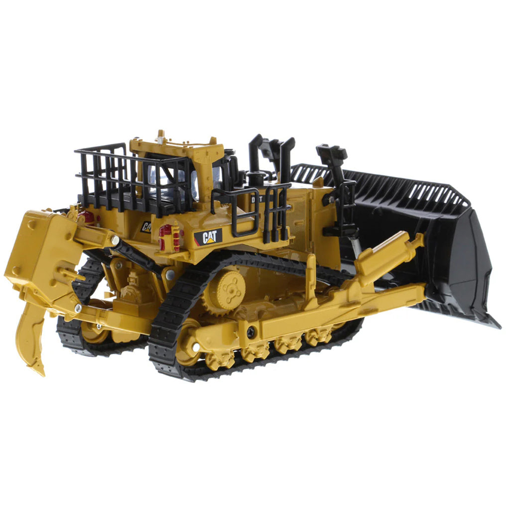 Model of a Caterpillar D11 Track-Type Dozer with Rear Ripper & 2 Blades - JEL Design on a White Background