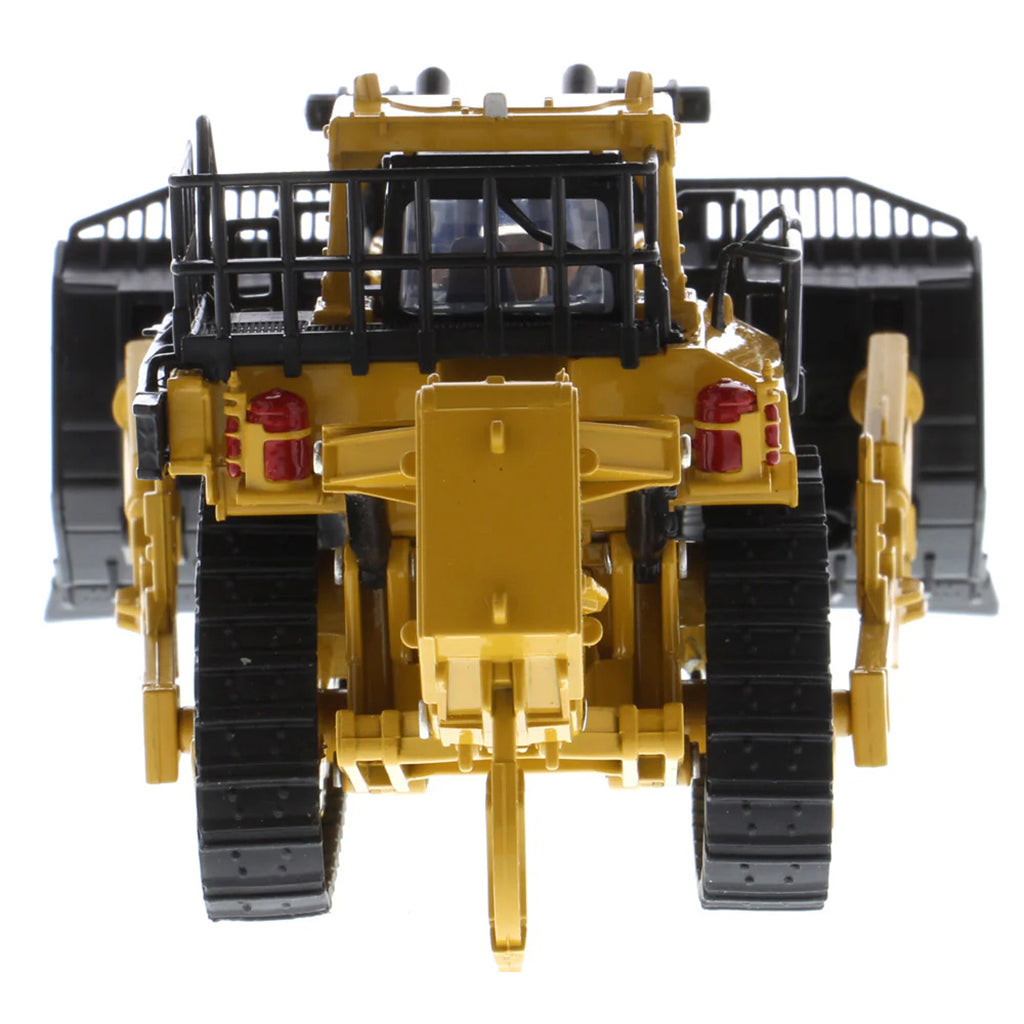 Model of a Caterpillar D11 Track-Type Dozer with Rear Ripper & 2 Blades - JEL Design on a White Background