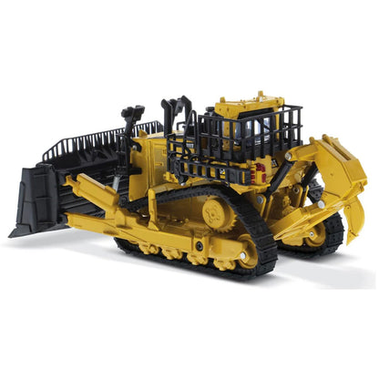 Model of a Caterpillar D11 Track-Type Dozer with Rear Ripper & 2 Blades - JEL Design on a White Background